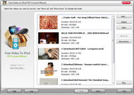 Free Video To iPod PSP Convert Wizard screenshot